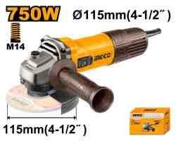 Meuleuse D'Angle 750W 115Mm Ingco 750W 115mm (AG75028)