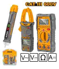 Kit Électricien Multimètre Et Détecteur Ingco (DM3028)